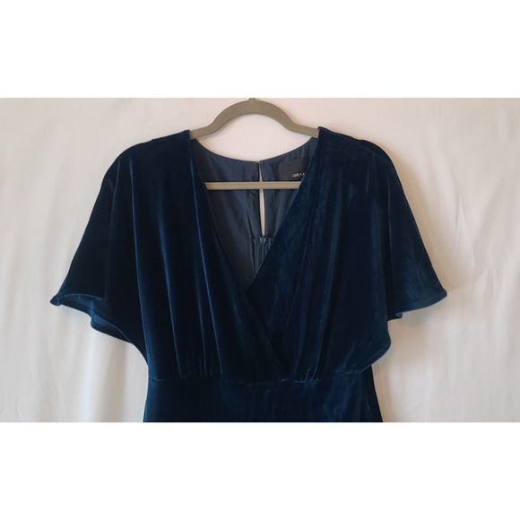 Anthropologie Greylin Womens Luna Dark Blue Velvet Jumpsuit Small - Picture 5 of 8